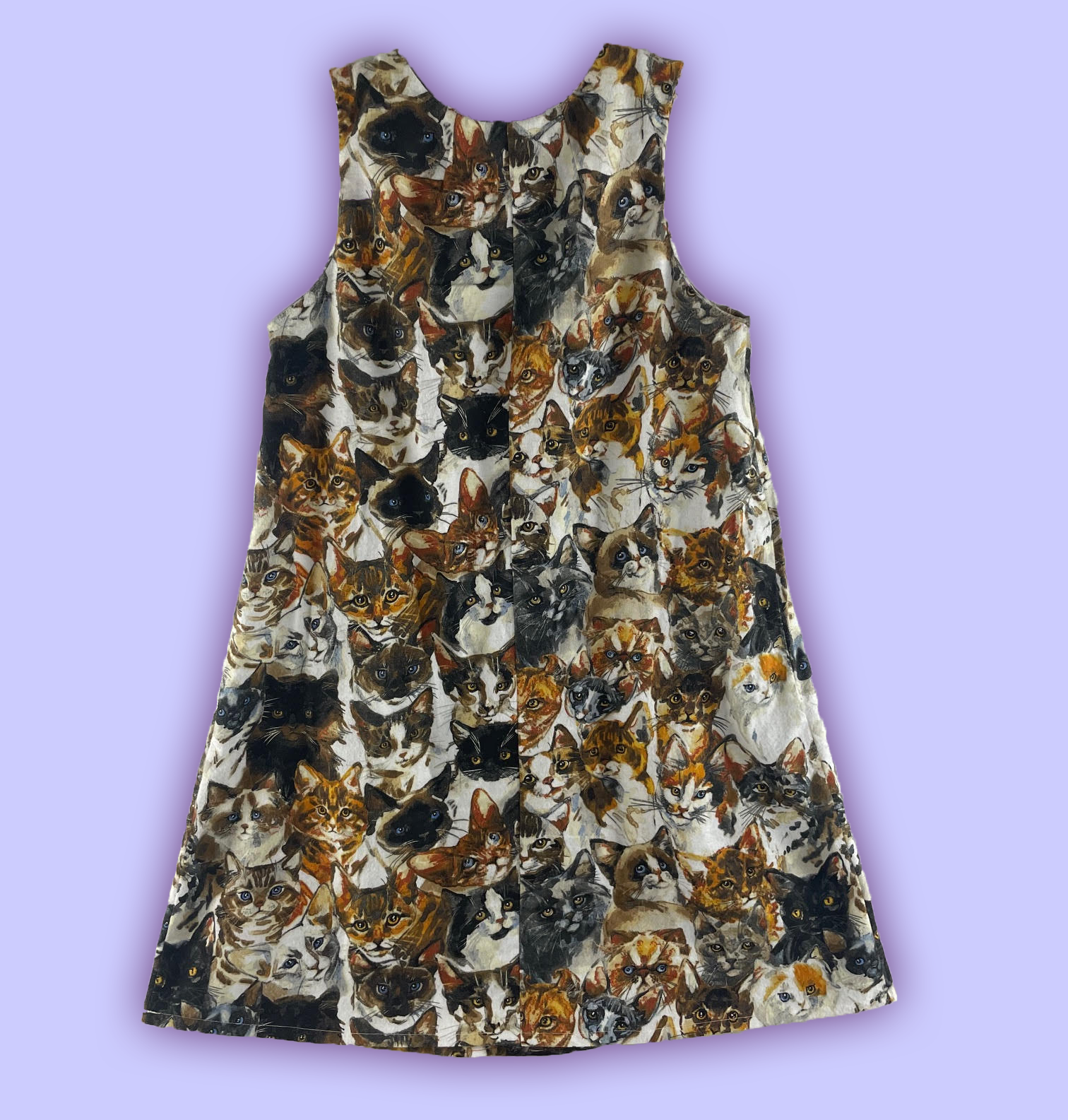 Cat Dress Back View